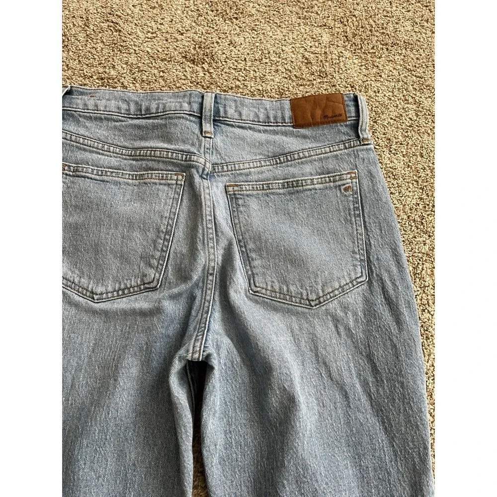 Madewell the Perfect Vintage Denim Jeans Medium Light Wash Straight 28 High Rise - Picture 7 of 9